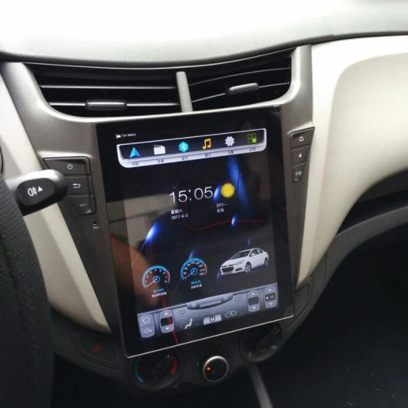 Perfect Big screen Tesla style head unit Android 7.1 car multimedia Player For CHEVROLET Sail 2015+ car gps autoradio  stereo no dvd BT 4