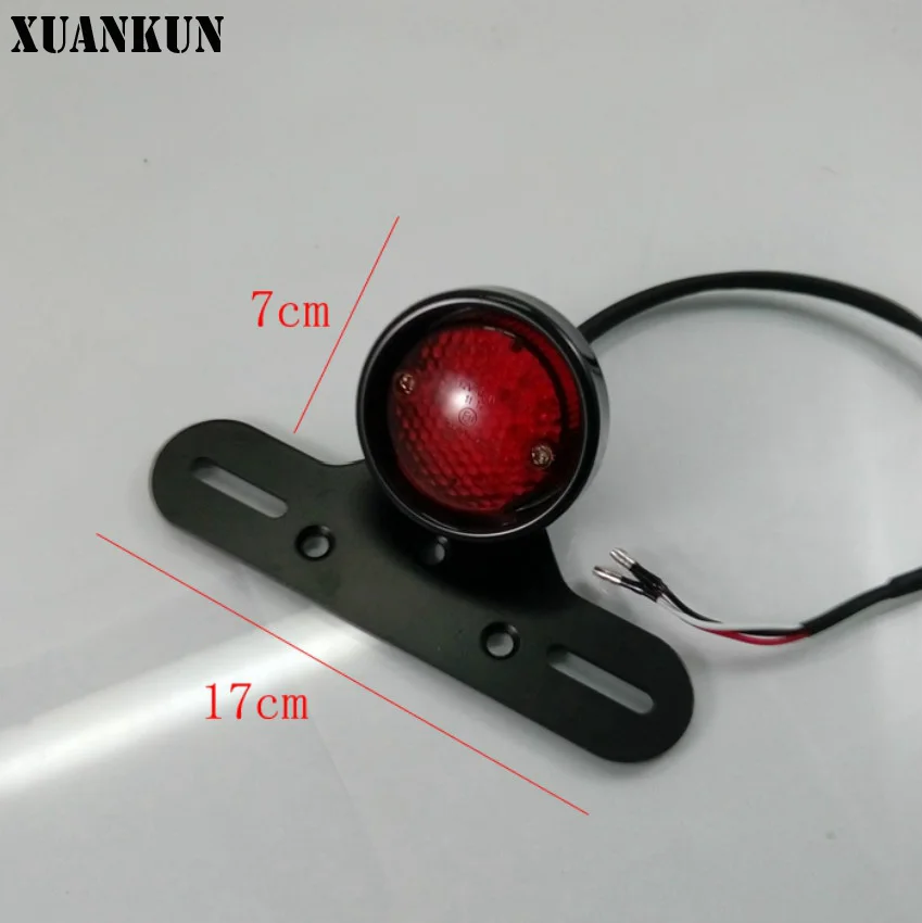 

Motorcycle Parts Modified Metal Retro LED Taillights Brake Lights