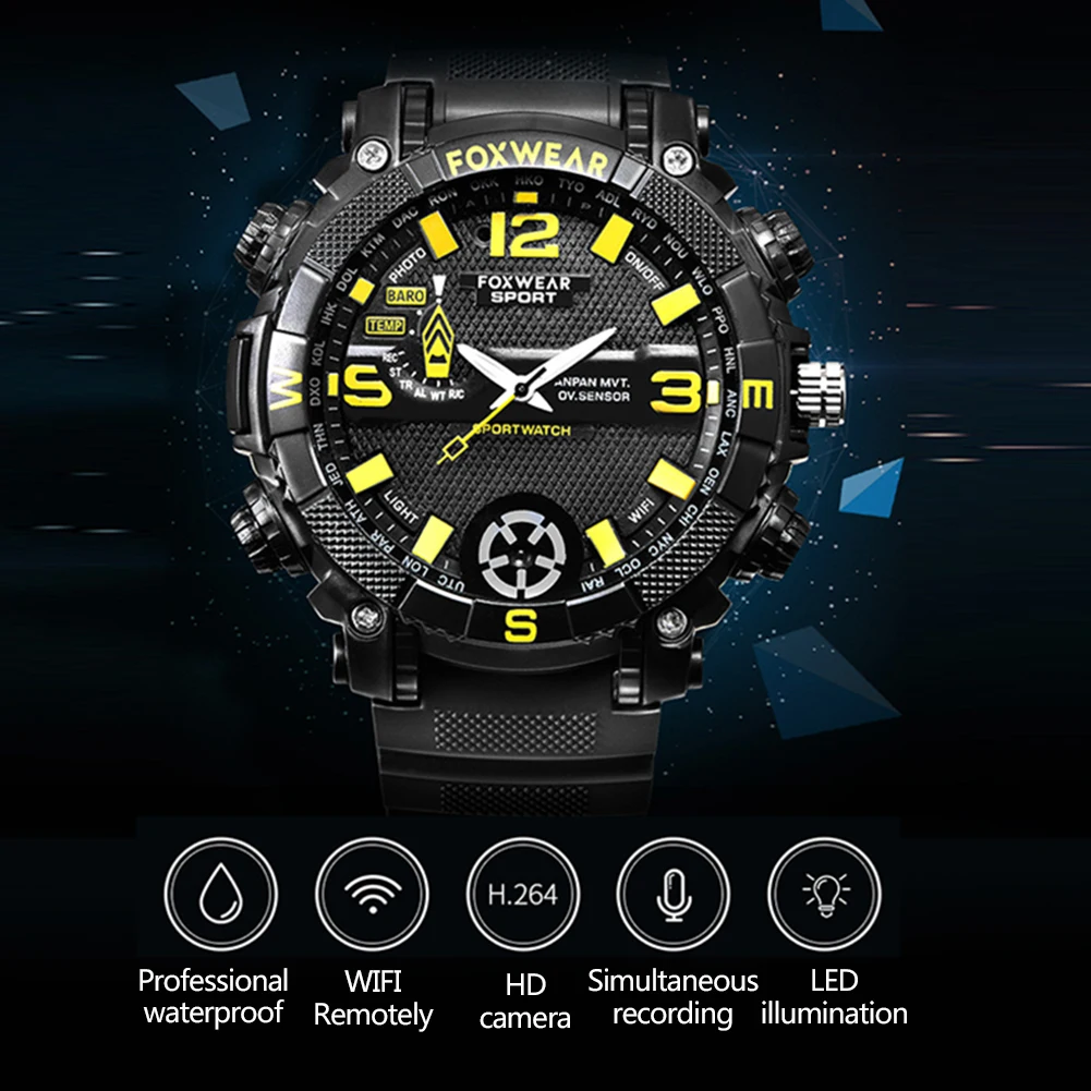 New Men Women Smart WiFi Watch with Mini 720P HD Camera Photography Sport Watch DOM668