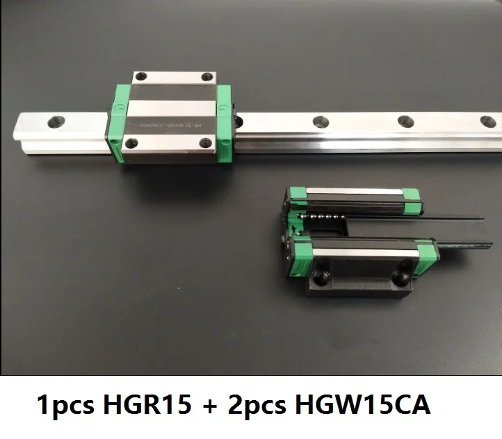 1 шт. линейная направляющая HGR15 1100 мм/1200 мм/1300 мм/1400 мм/1500 мм + 2 линейных каретки