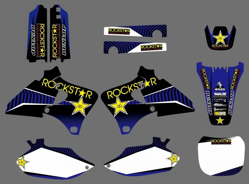 

GRAPHICS & BACKGROUNDS DECALS STICKERS Kits for Yamaha 4 STROKES YZ250F YZ400F YZ426F YZF 250F 400F 426F 1999 2000 2001 2002