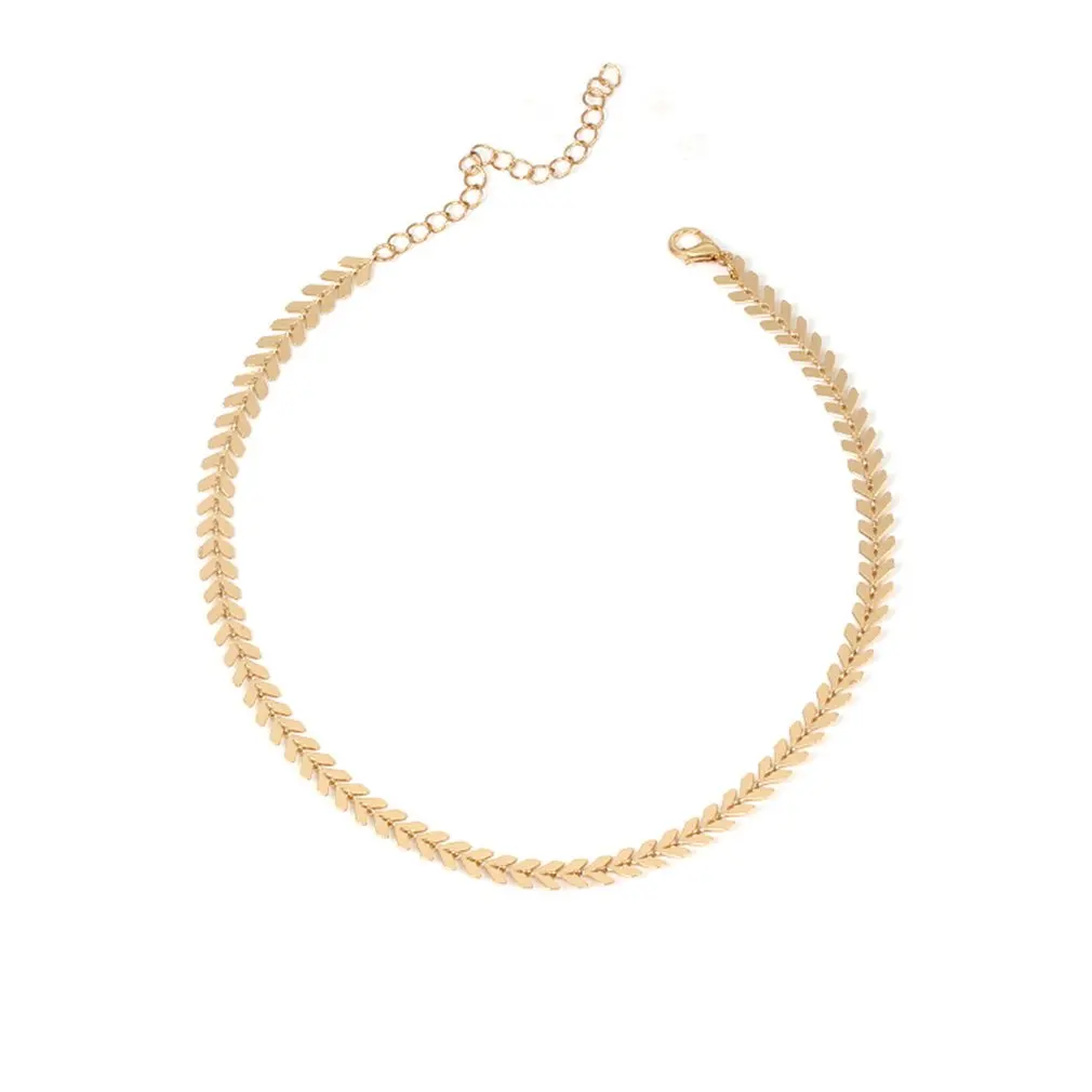 

YR447 fish bone necklace necklace female gold Female Temperament Jewelry