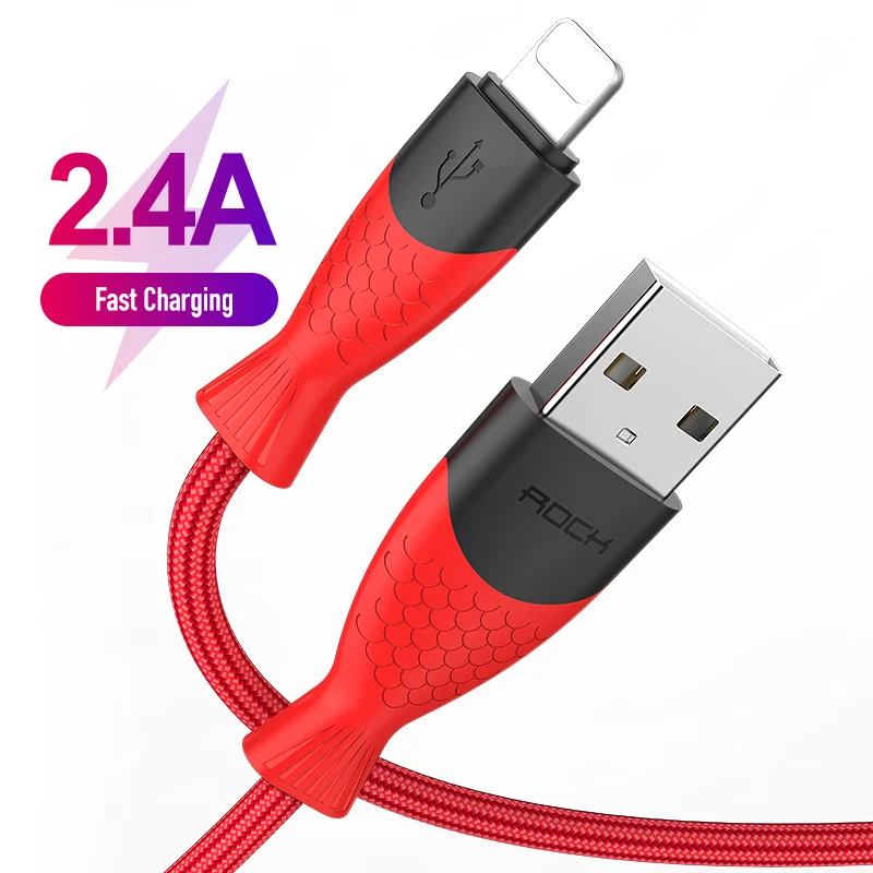 

2.4A usb cable for iphone XS MAX XR X 8 7 6 plus 6s 5S Fast Charging Cord for ipad Lighting Cables