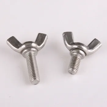 

2PCS Butterfly Bolt Wing Bolt Set Wing Nuts 304 Stainless Steel M10*18/20/25/30/35/40/50mm DIN316