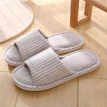 Новинка года; модные повседневные домашние тапочки для пар; нескользящие домашние тапочки в полоску; mannen; тапочки для женщин;# XP25