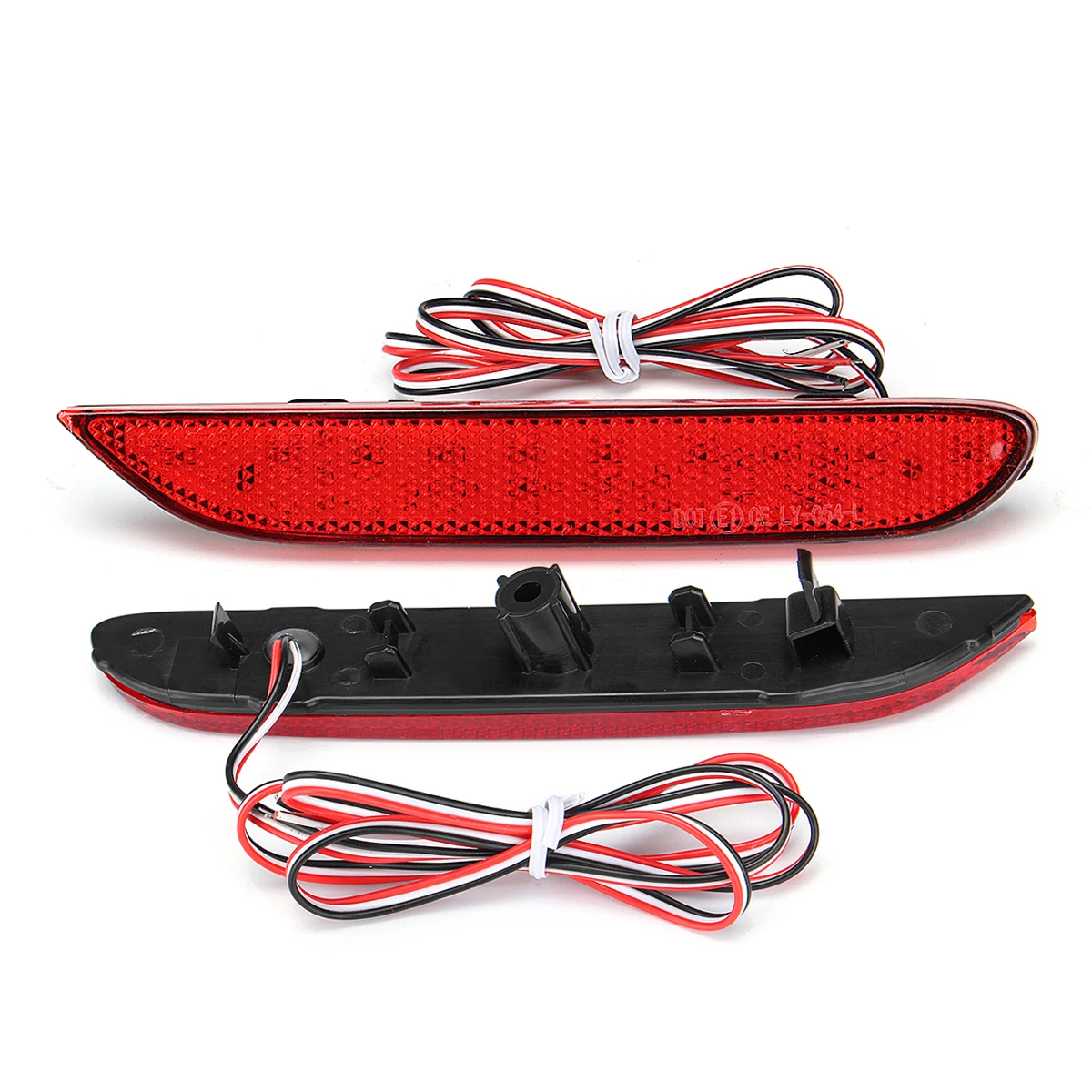 

New Red LED Car Rear Bumper Brake Fog Light for Nissan X-trail Rouge Qashqai Pathfinder Braking Parking Signal Warning Lamps