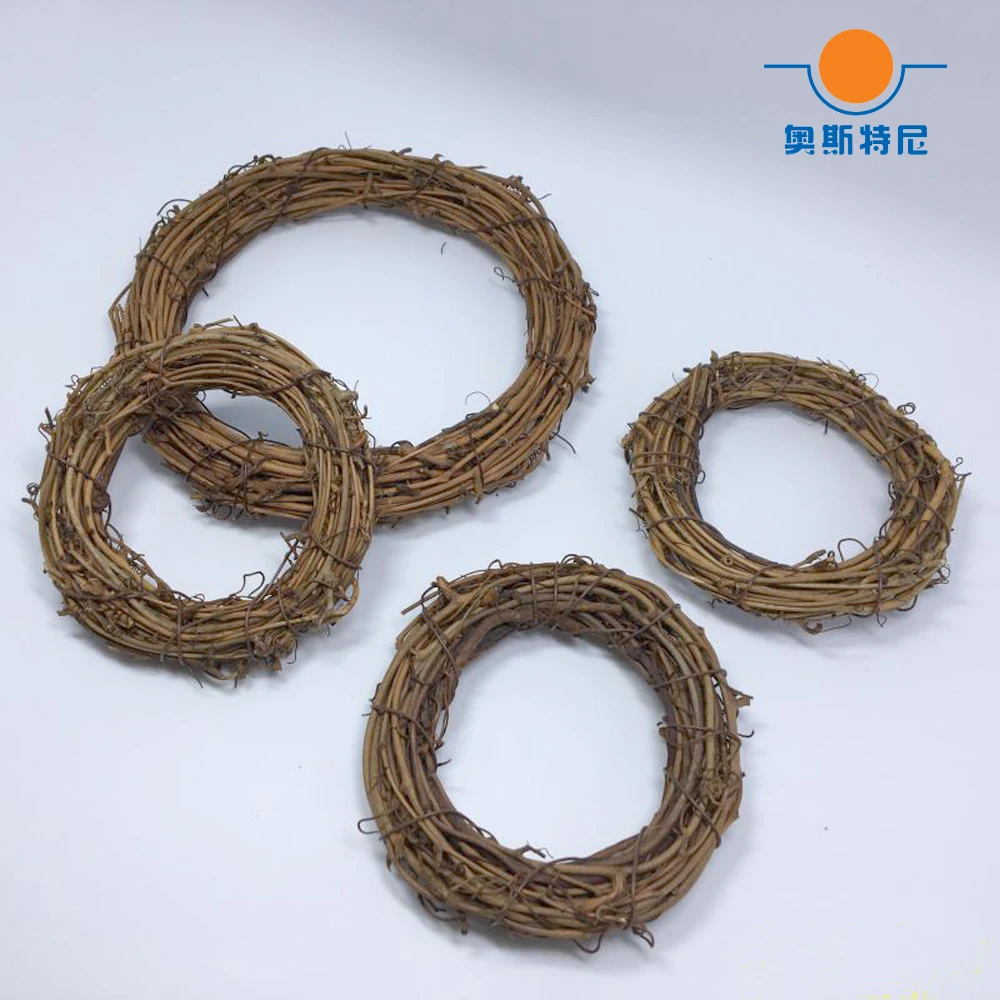 

3pcs round shaped rattan hoop for decoration