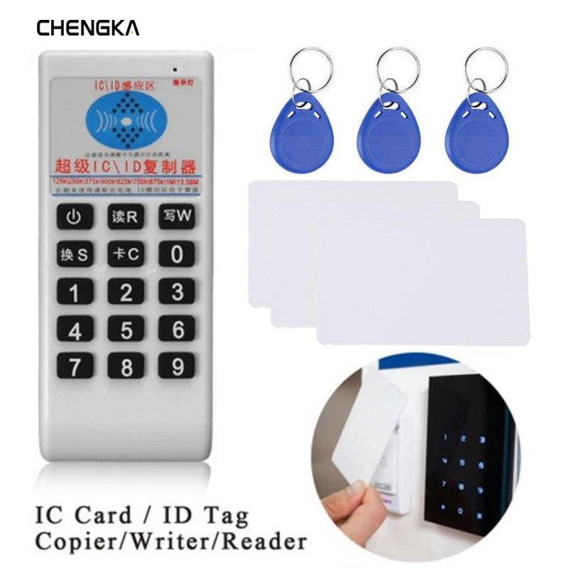 En Ligne 125 Khz 13.56 MHZ copieur duplicateur Cloner RFID NFC lecteur de carte à puce et écrivain + 3 pièces 125KHZ + 3 pièces 13.56MHZ cartes