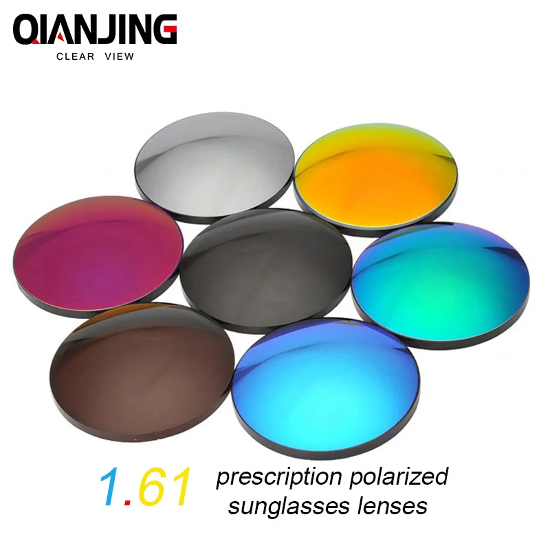 QIANJING 1.61 High Index Polarized Sunglasses Optical Lens 8 Colors