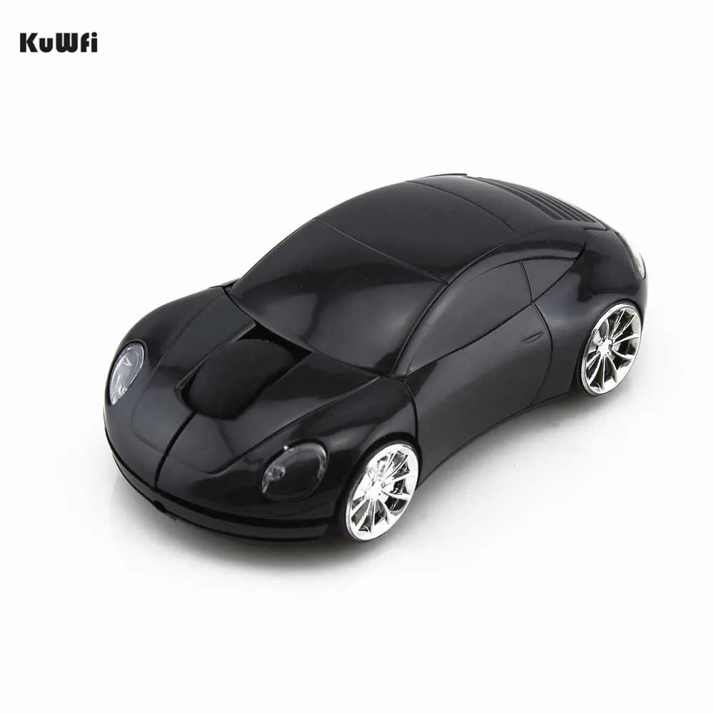 KuWFi, 1600 dpi, игровая мышь, беспроводная, 2,4 ГГц, компьютерная мышь, автомобильная форма, мыши с usb-приемником, светодиодный, оптическая мышь для геймера, для ПК, ноутбука