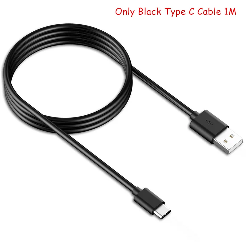 Дорожное настенное зарядное устройство адаптер для lenovo S5 K5 Z5 Pro K5s K9 zte Blade X2 Max 2s View A7 Vita type-C USB кабель - Тип штекера: Only Black Cable