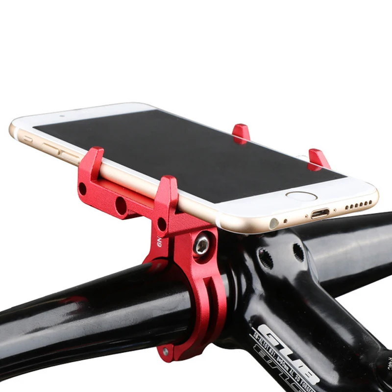4 colors Aluminum Bicycle Phone Holder Bike Mount Stand Motorcycle Handlebar Clip for 3.5&quotto7.5&quot Smartphones | Мобильные
