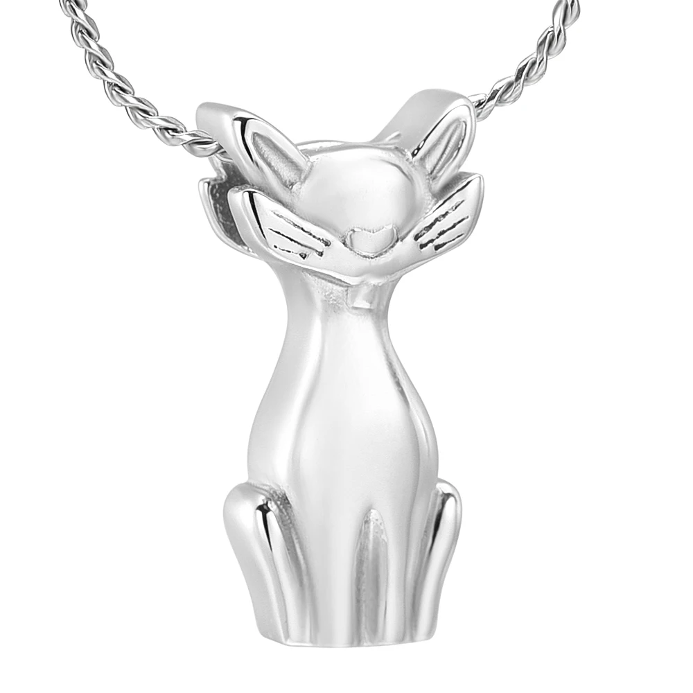 Cute Cat Cremation Jewelry for Ashes Pet Cremation Urns Pendant