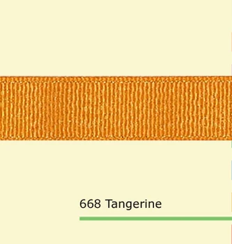 

1" inch (25mm) silver glitter Tangerine grosgrain ribbon
