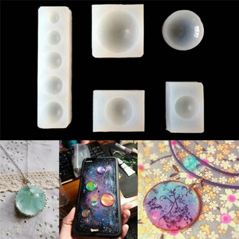 

White Plate Mold Pendant Jewelry Casting Mould Hand Craft Silicone Mud Board Base approx. 18mm, 20mm, 25mm, 30mm.