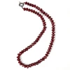 Collier Pierres Facettes Jaspe Rouge Porte-Bonheur