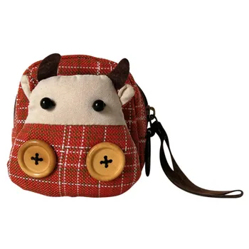 

2019 Casual Fashion Women Cartoon Animal Handbags Hand Carry Cloth Shoulder Bag Purse Durable Lady Girls Shape Small Bags