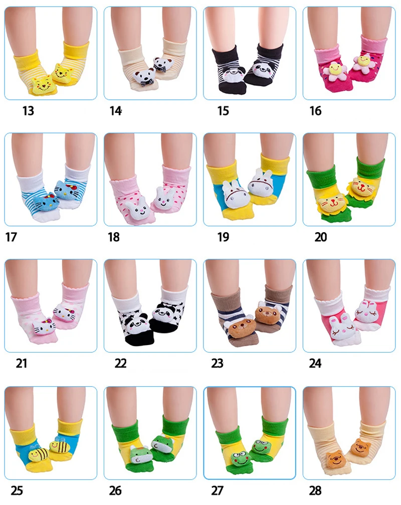 Милые Нескользящие хлопковые носки с рисунком животных из мультфильма прогулочная обувь для новорожденных, малышей, маленьких детей, мальчиков и девочек 0-18 месяцев