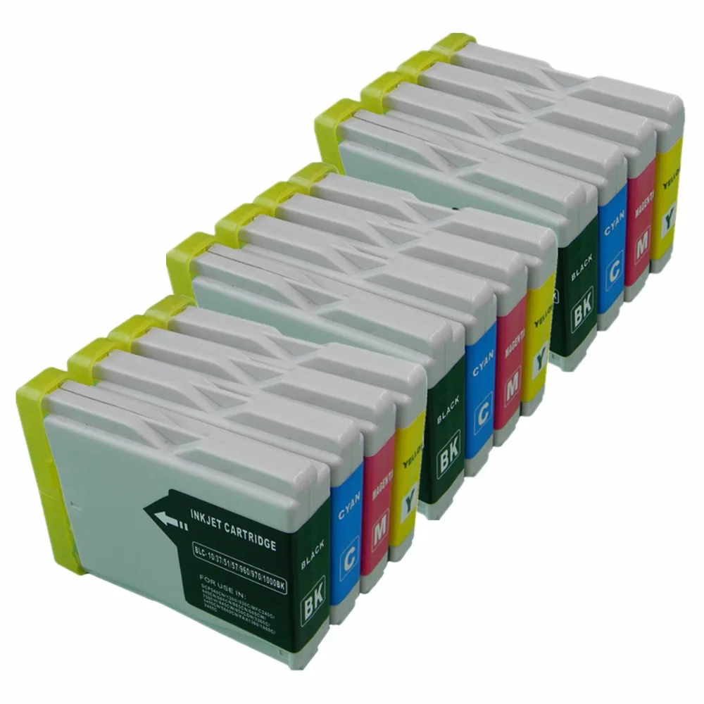 

3 Set LC10/37/960 LC 10 37 LC10 LC37 LC960 LC-10 LC-37 LC-960 Ink Cartridges Replacement For Brother DCP-330C DCP-350C DCP-540CN