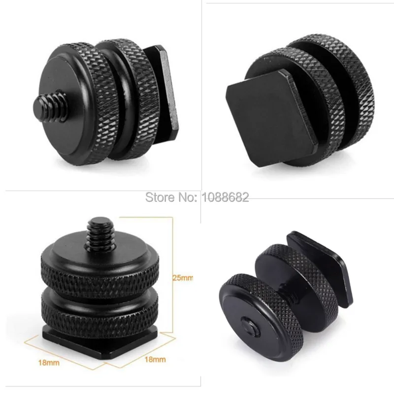 14 Tripod Mount Screw with Double Layer to Flash Hot Shoe Adapter Holder Mount Photo Studio Accessories (6)
