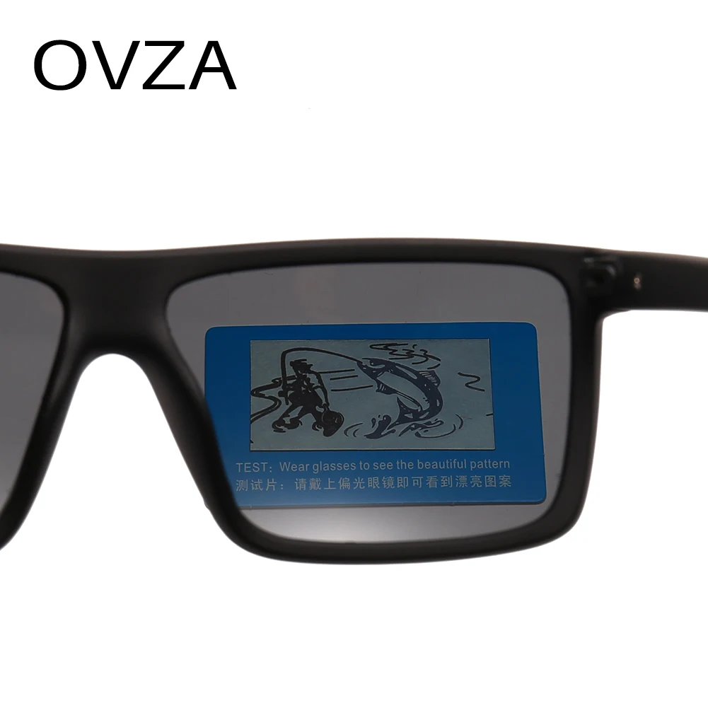 Солнцезащитные очки OVZA Мужские поляризационные прямоугольной формы с плоским