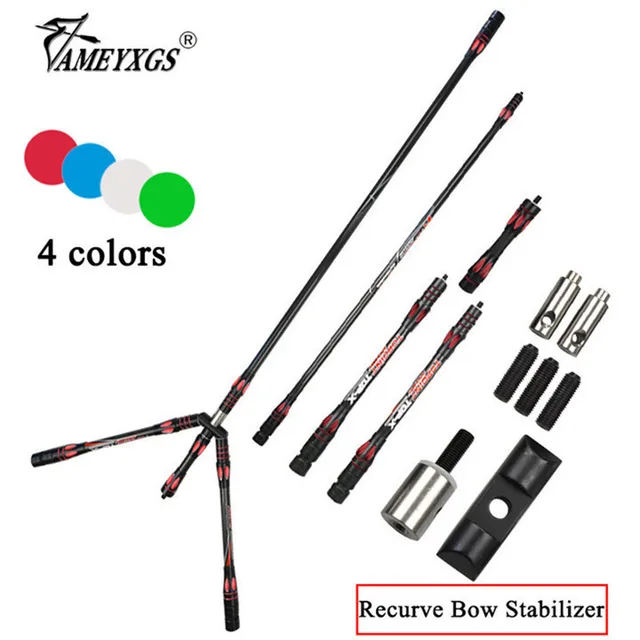  US $94.43 1set Archery Recurve Balance Stabilizer Carbon Damping Shooting Competition Shock Absor