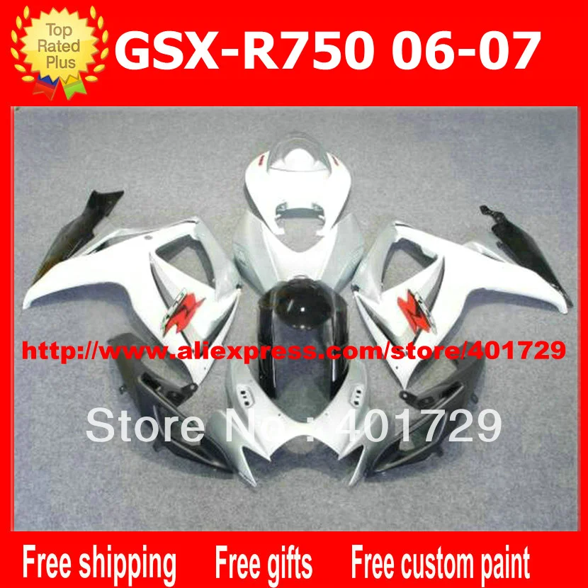 Custome fairings for Suzuki GSXR 600 750 GSX R600 R750 2006 2007