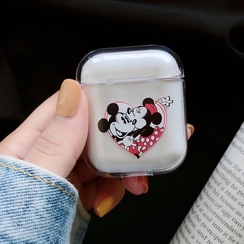 

For Airpods Case Cute Transparent Earphone Case For Airpod Cover Portection Charging Box Cartoon Hard Bag For Airpods Coque
