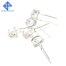 50 шт. F8 8 мм белый светодиодный супер яркий светильник в соломенной шляпе светодиод высокий светильник ed белый 0,5 Вт астигматизм