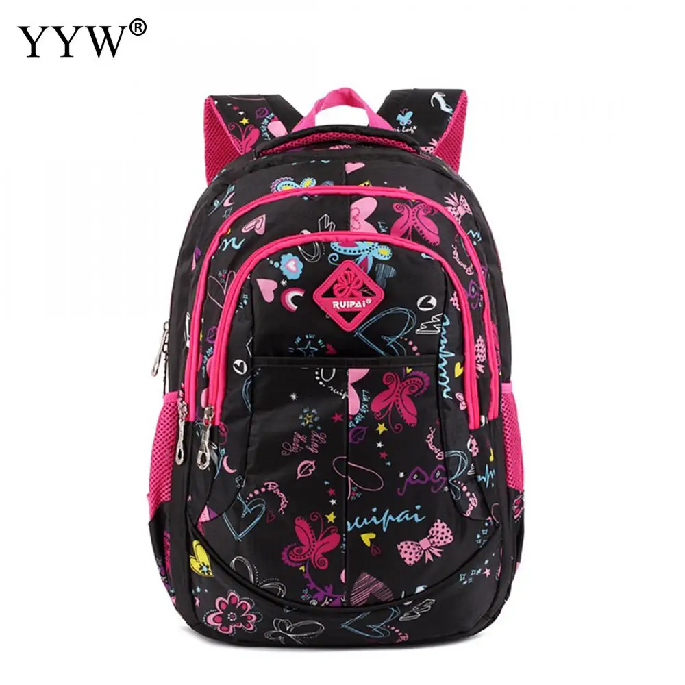 

Cute Large Capacity Backpack Female Anti-theft School Backpacks for Children High Quality Bright Rosy Red Lady's Travel Bags