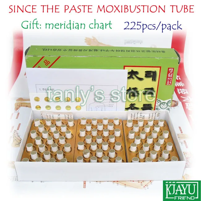 

Wholesale Smoke self-stick moxa roll Taiji warm moxibustion tube 7(dia.) x8mm(L) 225pieces/pack 12packs/lot