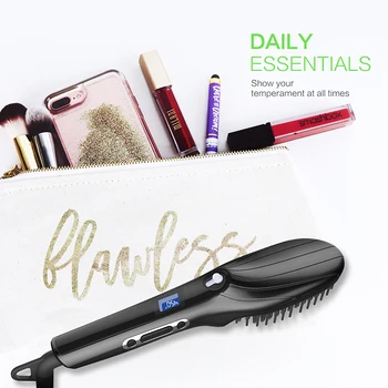 

Hot Selling Steam Hair Straightener Brush Professional Hair Styler Brushes For Men&Women Electric Quick Men's Straightener Comb