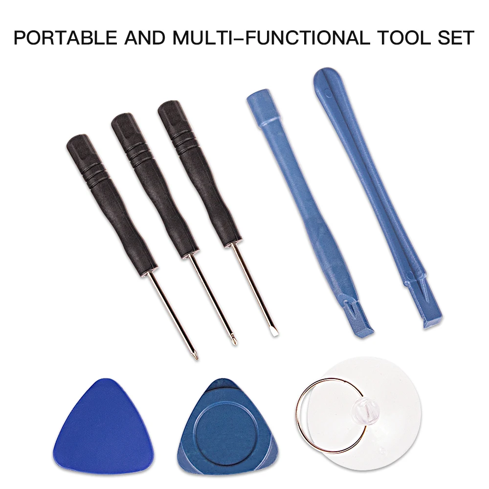 

8 in 1 Phone Opening Repair Tools Set Kit for iPhone Samsung Android Mobile Smart Phone Screwdriver Spudgers Suction Cup
