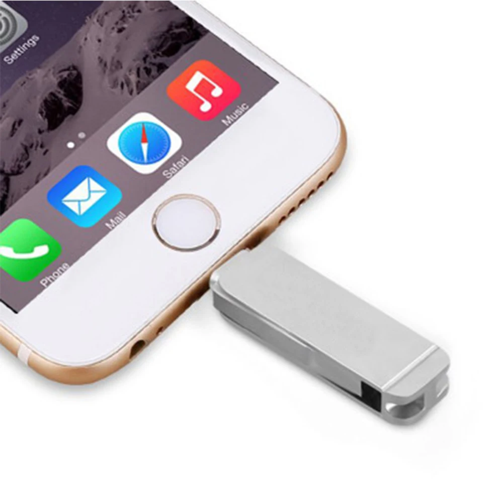 2 in 1 USB 3 0 Flash Drive Phone Computer U Disk Portable 128G Memory Stick 5