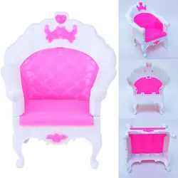 Розовый мини куклы принцесса Диван Миниатюрный Мебель Кресло Для Кукольный дом ролевые игры игрушка девочка-кукла мебель