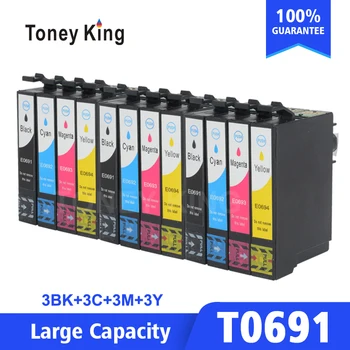 

12 Pcs T0691 Ink Cartridge For Epson T0691 T069 For Epson Stylus NX105 NX110 NX115 NX200 NX215 NX300 NX305 NX400 NX415 Printer