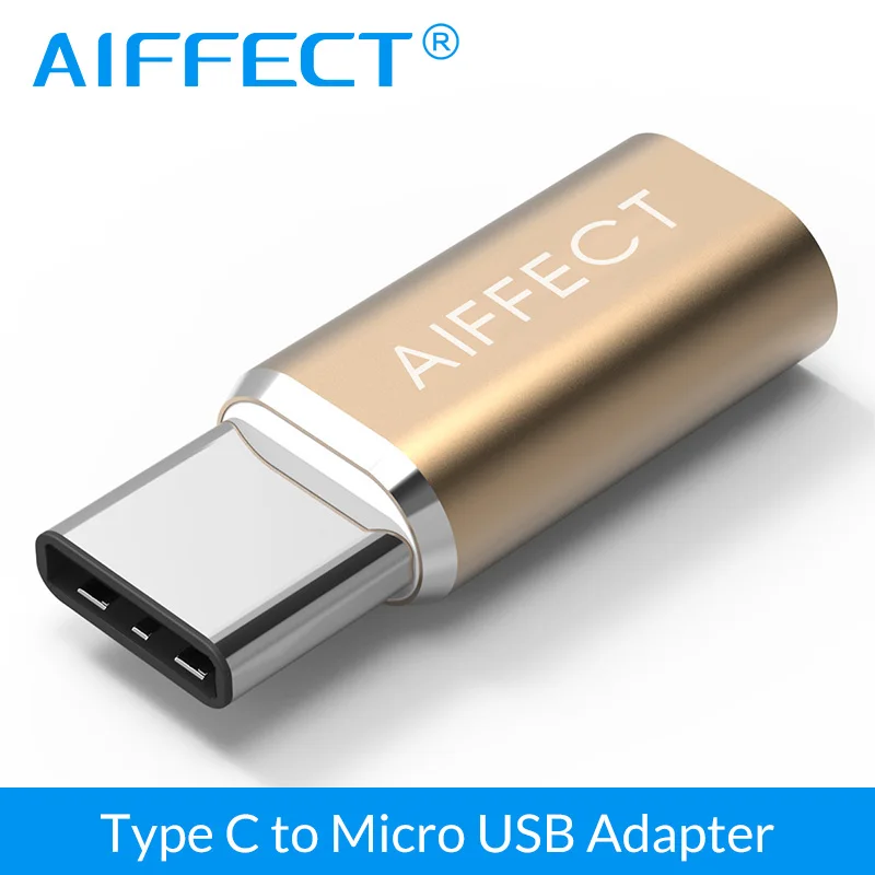 

AIFFECT Type C to Micro USB Adapter Converter type-C to Micro B Converter for Micro B USB C Devices Mobile Phone Laptop Tablet