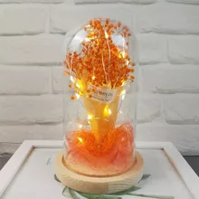 Светодиодный стеклянный чехол вечное Звездное USB питание красный фонарь струнная лампа Романтический День Святого Валентина подарок на день рождения, Декор