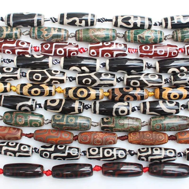 10x30mm Many Pattern Dzi agates beads 10pcs  ,Jewelry Making Beads , can mixed wholesale!