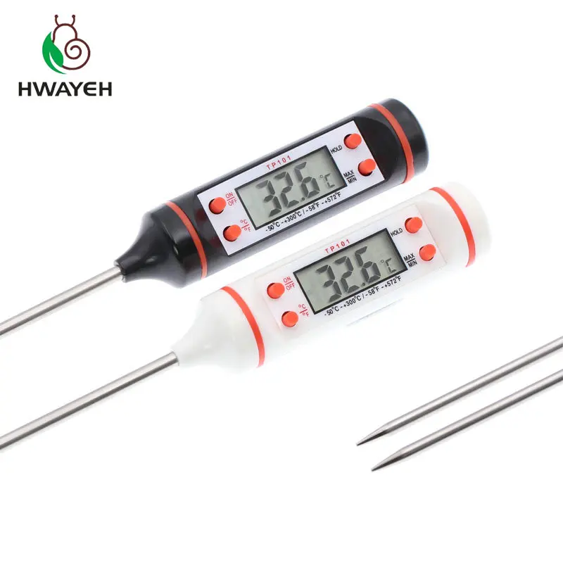 

Digital Probe Meat Thermometer Kitchen Cooking BBQ Food Thermometer Cooking Stainless Steel Foldable Probe Meat Turkey