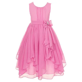 

baby summer dress Sleeveless kids dresses for girls Wedding presiding Birthday party show girl stage dress