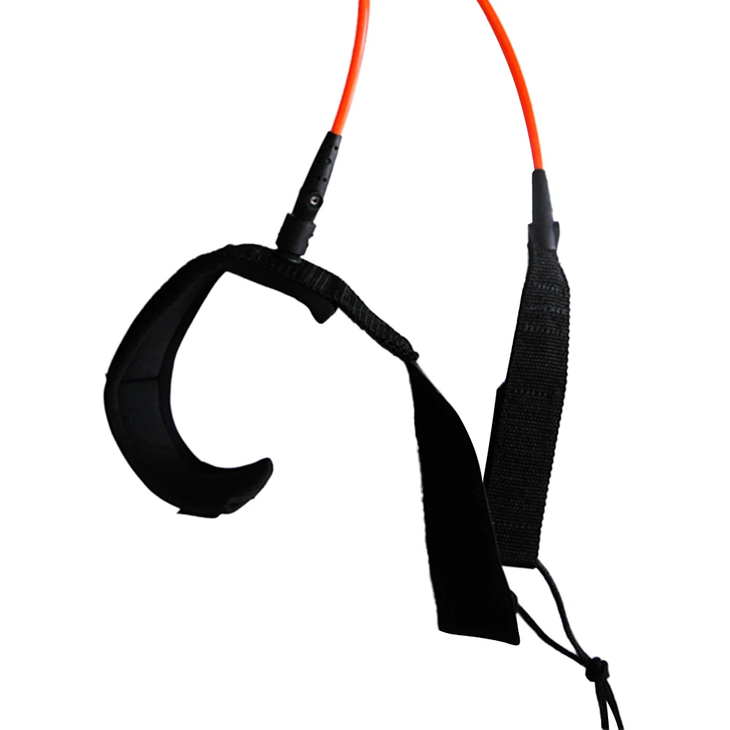 Strong Surfing Coiled SUP Surfboard Leash with Ankle Strap Stand Up Paddle 4/5/6/8/10ft for Bodyboards TPU Neoprene Ankle Strap