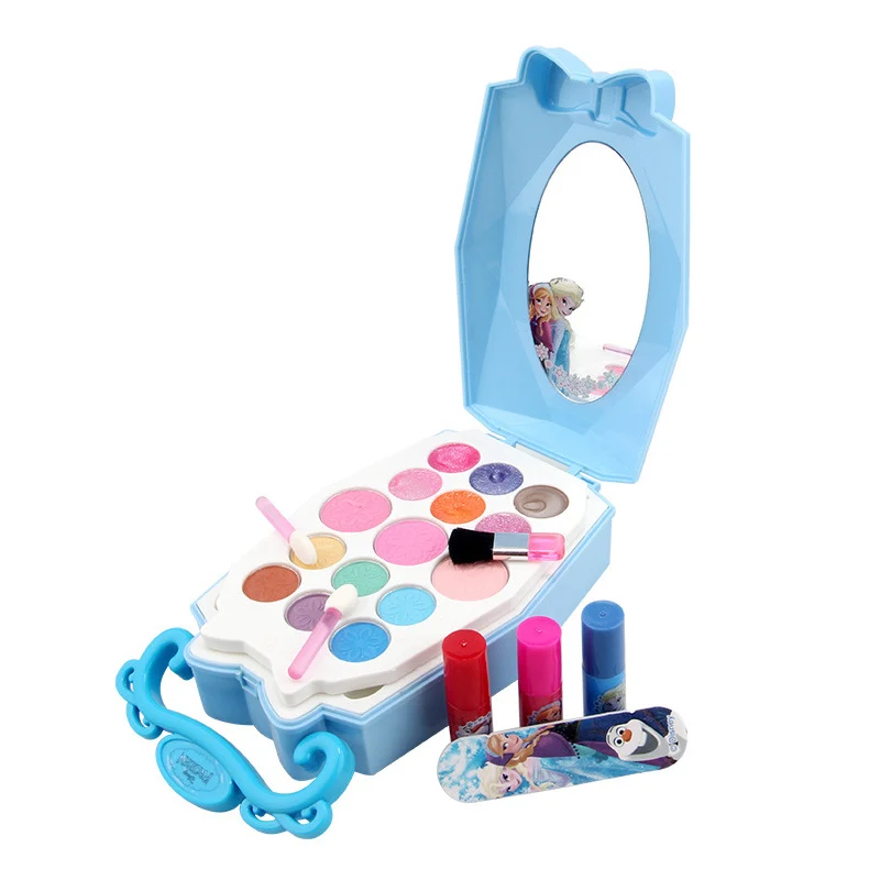 2019 Disney Frozen Child Baby Cosmetics Elsa Anna Princess Makeup Set Girl Pretend Play Toy Birthday Gift Toys For Girls