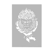 OPHIR Dragon Design трафарет для аэрографа для временного искусства тату роспись по телу шаблон для аэрографии блестящая Татуировка Stencil_STE005B