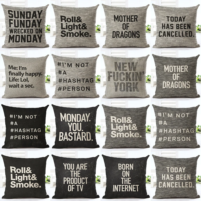 Best Buy 2016 New Arrived Western Style Gray Letters Printed
