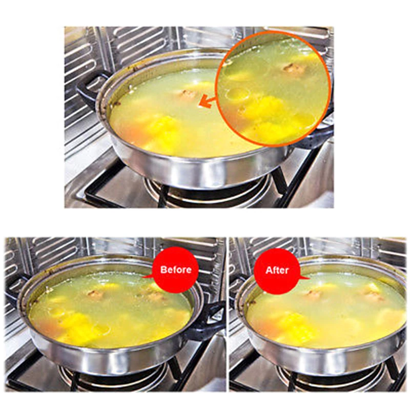 

12pcs/Bag PP Soup Oil Absorption Pad Creative Gadgets Oil Absorption Paper Health Kitchen Tools Oil Film