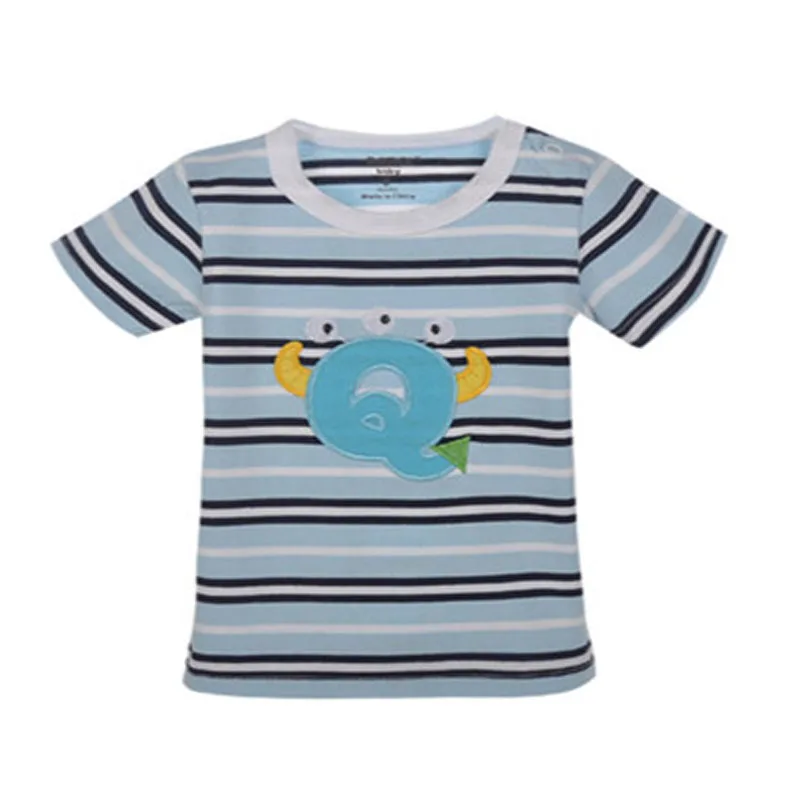 1 предмет, Детская футболка Милая хлопковая футболка с короткими рукавами и рисунком для маленьких мальчиков и девочек от 0 до 24 месяцев, cTLL0002