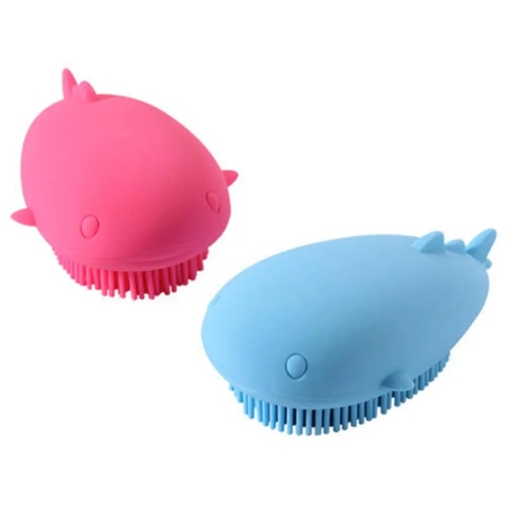 

Baby Bath Brush Silicone Whale Shape Bath Massage Brushes Soft Shower Cleaner Washing Scrubber Baby Bath Care