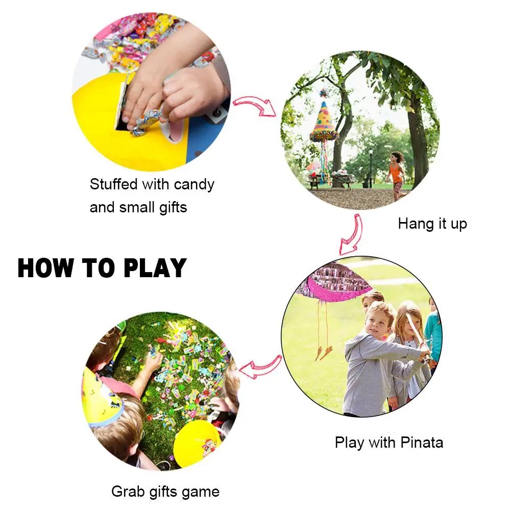 Online 1 Uds., fiesta de cumpleaños de flamencos, accesorios de Piñata respetuosos con el medio ambiente, adecuados para todo tipo de festivales y decoración para fiestas