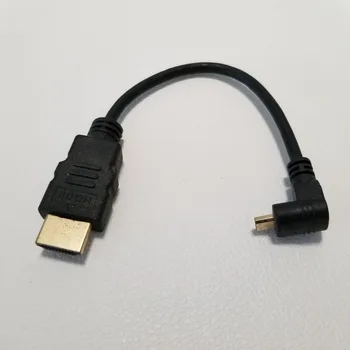

90 Degree Up Elbow HDMI A to Mini HDMI HD Data Transfer Extension Cable Gole-Plated Adapter for SLR Camera Tablet PC TV 20cm